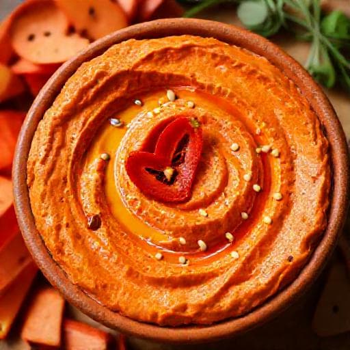Hummus s Pečenom Paprikom