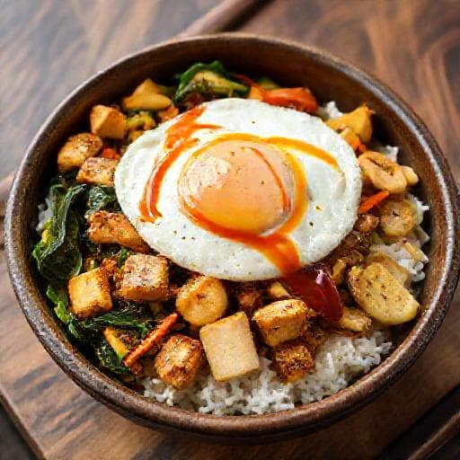 Bibimbap s Tofuom i Povrćem