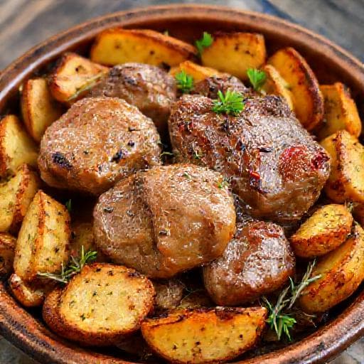 Klasična pečena teletina s krumpirom