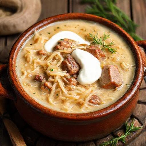Kiseli kupus sa suhim mesom i kiselim vrhnjem (Regionalni twist)