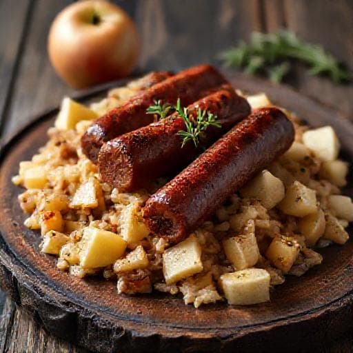 Krvavice s Kiselim Zeljem i Jabukama