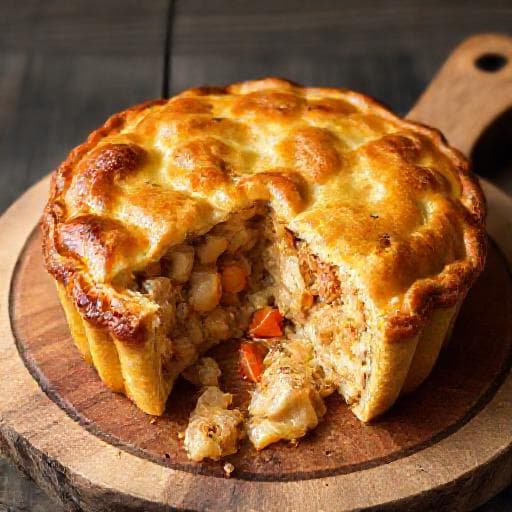 Класичний Заливний Пиріг із Куркою