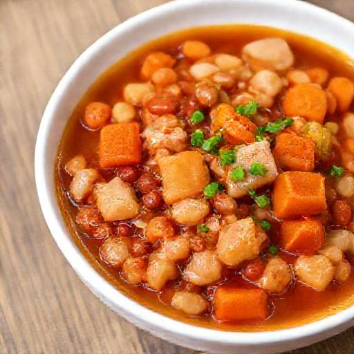Швидка тушкована квасоля з овочами