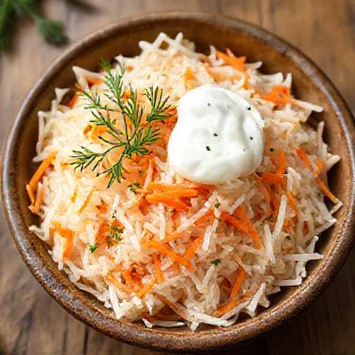 Классический салат из редьки