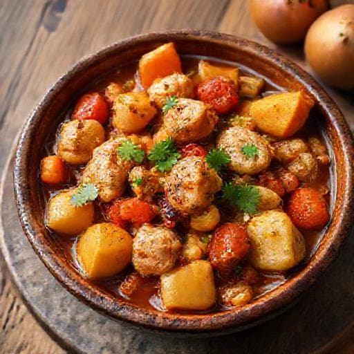 Дымлама с курицей и айвой