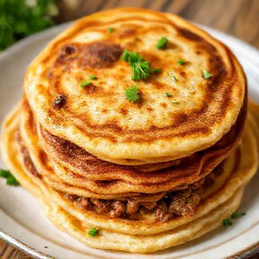 Ленивые блины с мясом