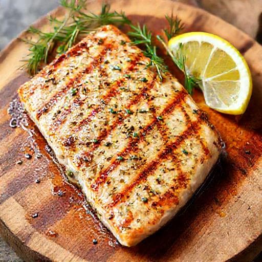 Quick Garlic-Herb Grilled Swordfish