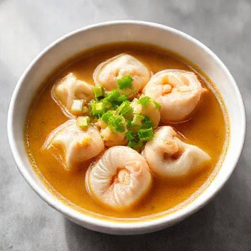 Quick Shrimp Wonton Soup