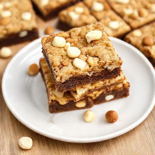 White Chocolate Macadamia Nut Brookies