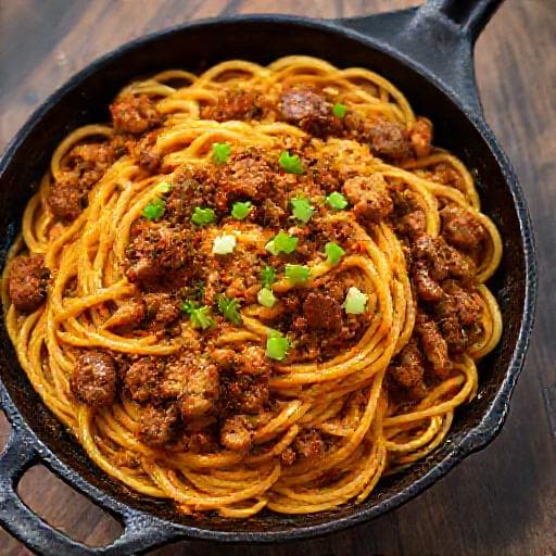 Spicy Cajun Cowboy Butter Spaghetti
