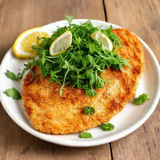 Quick Chicken Milanese with Arugula