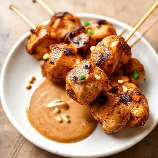 Quick Chicken Satay Skewers