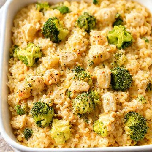 Quick & Easy Chicken Broccoli Rice Casserole
