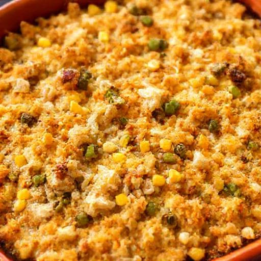 Southwestern Chicken Stuffing Casserole