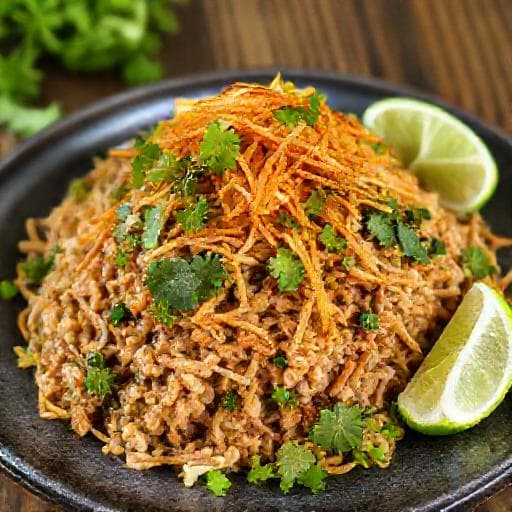 Larb Gai with Crispy Shallots (Northern Thai Style)
