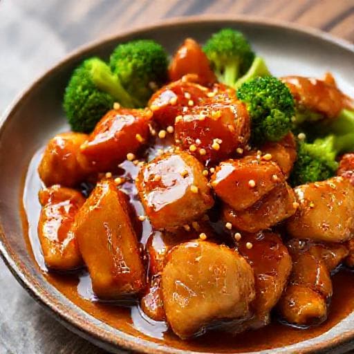 Quick Bourbon Chicken