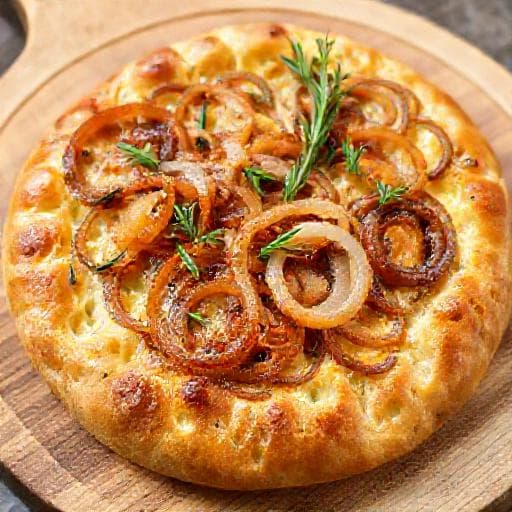 Focaccia con Cipolle Tradizionale