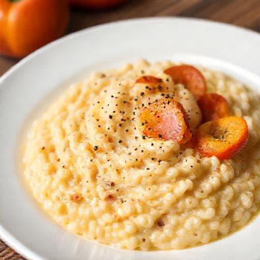 Risotto Cachi e Taleggio Tradizionale