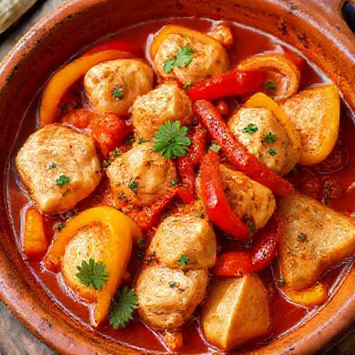 Pollo alla Romana con Peperoni Tradizionale