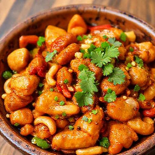 Pollo al Miele e Peperoncino con Anacardi