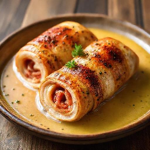 Involtini di Pollo Classici al Prosciutto e Formaggio