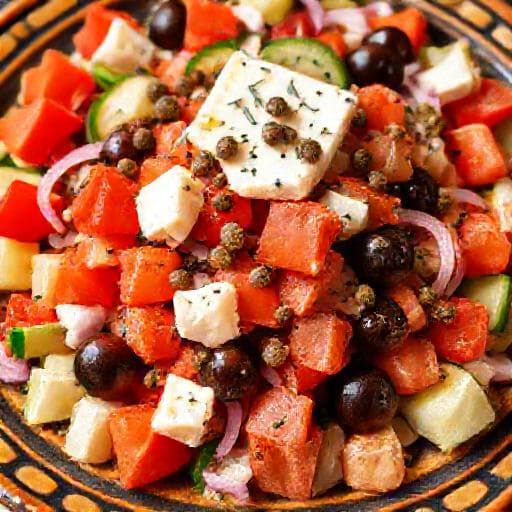 Insalata Greca con Capperi