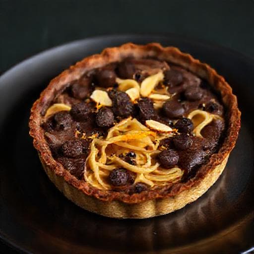 Torta di Tagliatelle al Cioccolato e Arancia
