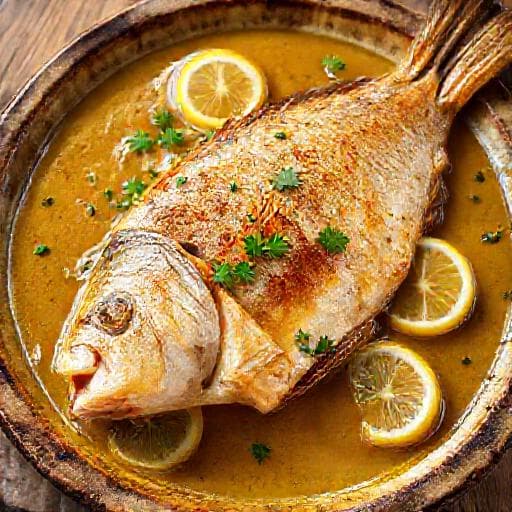 Orada u umaku od bijelog vina (Klasična)