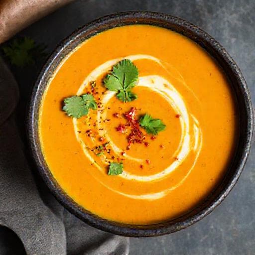 Krem juha od batata s curryjem i kokosom