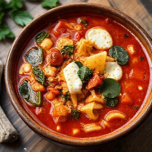Vegetarijanska Juha od Lazanja s Povrćem