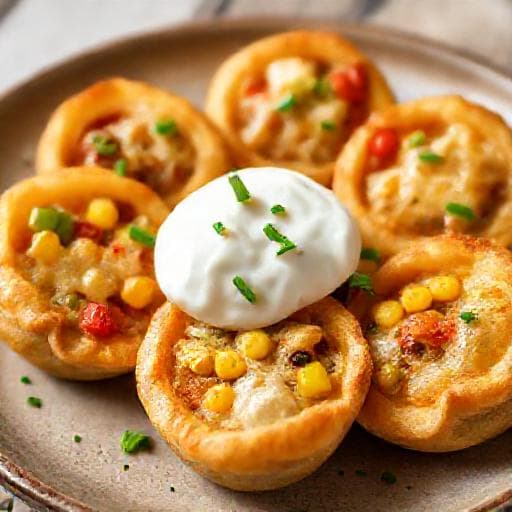 Mini Pizza Bundevice s Povrćem i Vrhnjem