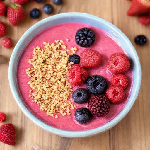 Brza smoothie zdjelica s bobičastim voćem