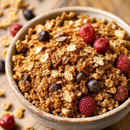 Klasična domaća granola s orašastim plodovima