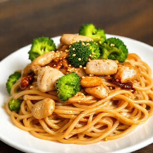 Brzi Udon s Piletinom i Brokulom