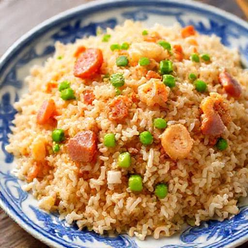 Pržena riža s jajima i šunkom (Yangzhou stil)