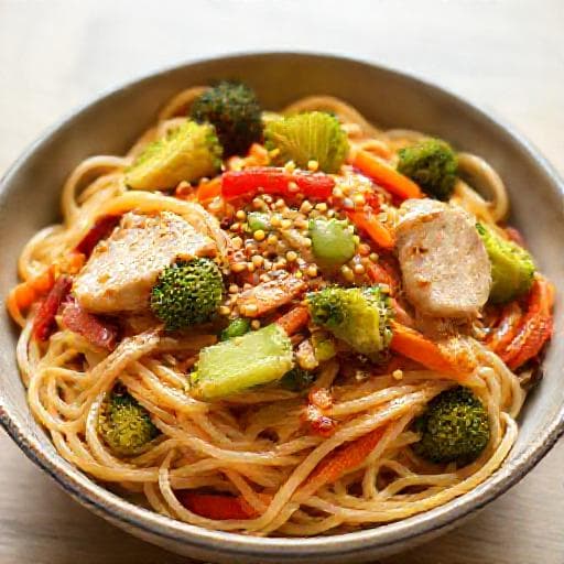 Japchae s Piletinom i Povrćem