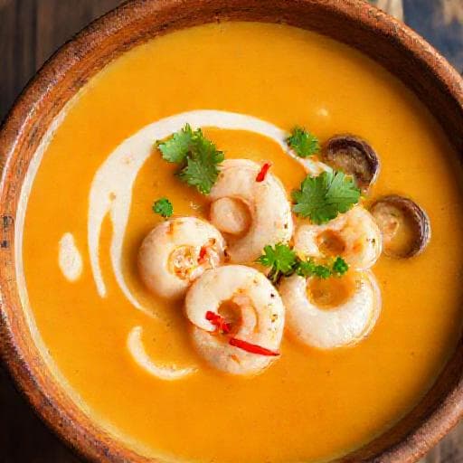 Tom Yum s Kozicama i Kokosovim Mlijekom (Tom Kha Goong)
