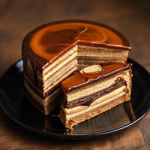 Doboš torta s kavom