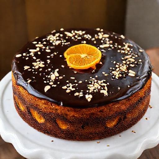 Torta od Naranče s Bademima i Čokoladom
