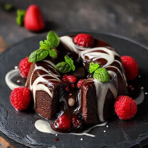 Čokoladni Fondant s Malinama i Bijelom Čokoladom