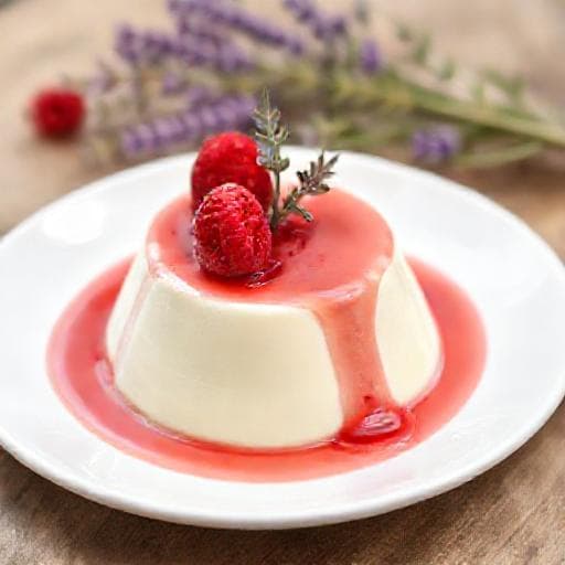Panna Cotta s Malinama i Lavandom