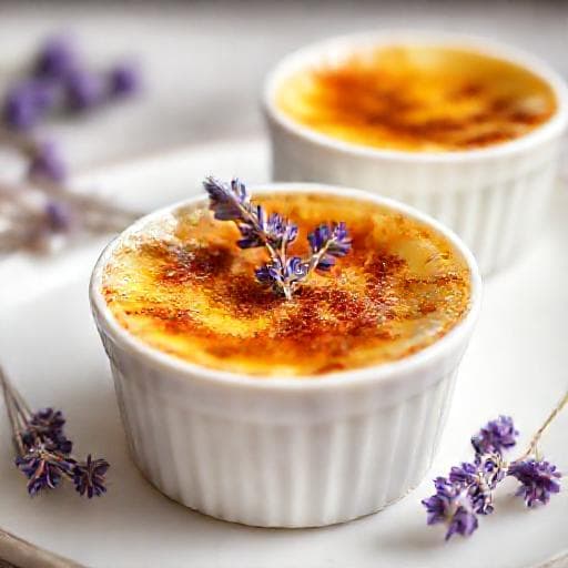 Crème Brûlée s Lavandom i Medom