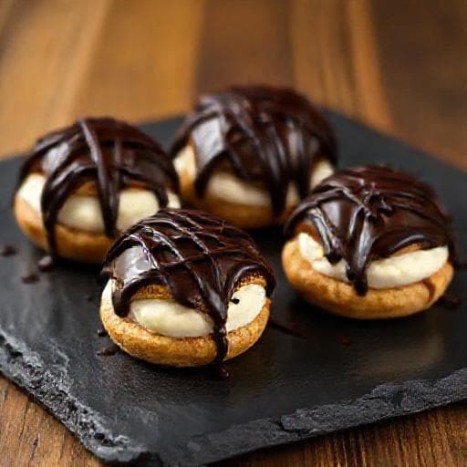 Profiteroli s čokoladom i kavom