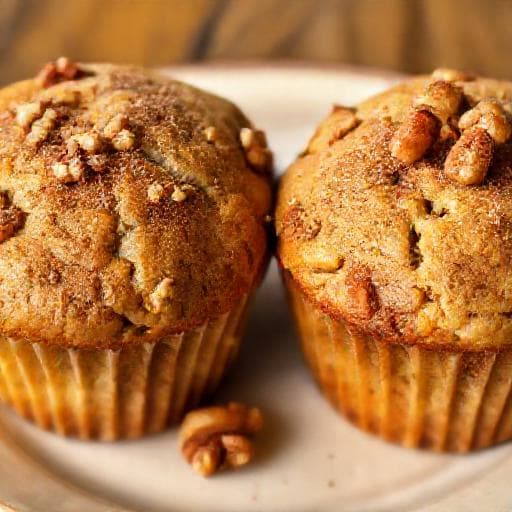 Muffini s bananom, orasima i cimetom