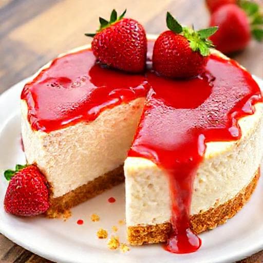 Klasična New York Cheesecake s Preljevom od Jagoda