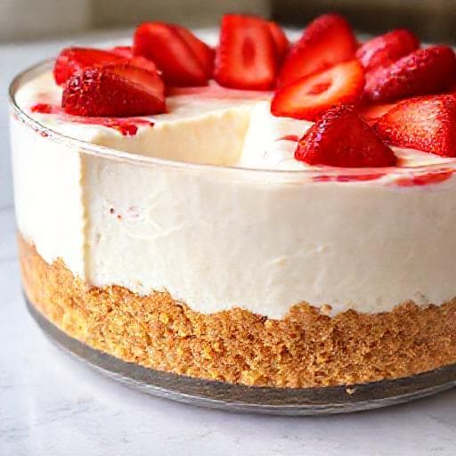 Brza Cheesecake Torta s Jagodama (Bez Pečenja)