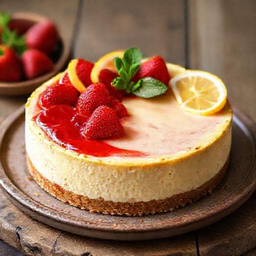 Cheesecake s Jagodama i Limunom (Talijanski Stil)