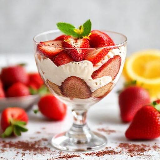 Tiramisu s Jagodama i Limunom