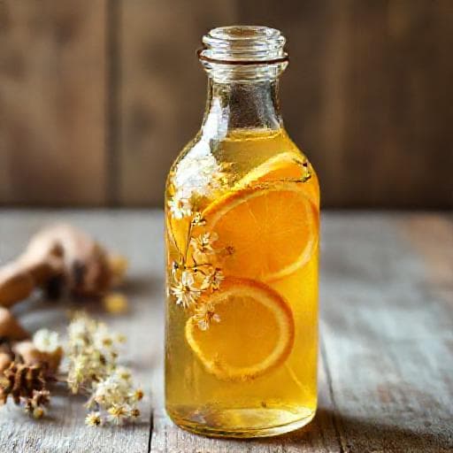 Sirup od bazge s đumbirom i narančom