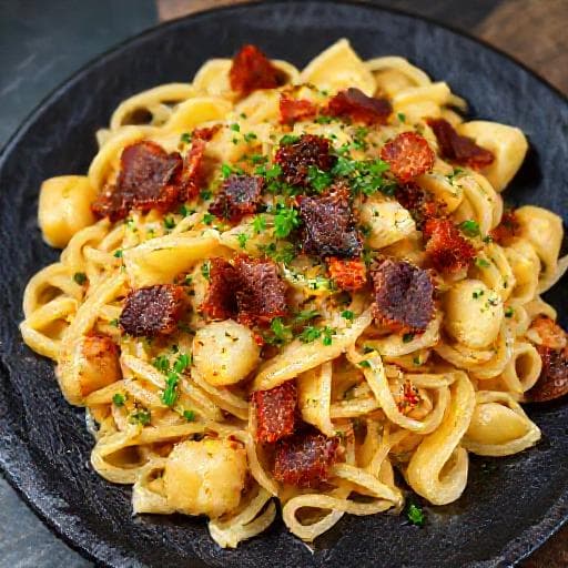 Grenadir Marsch with Smoked Bacon and Herbs